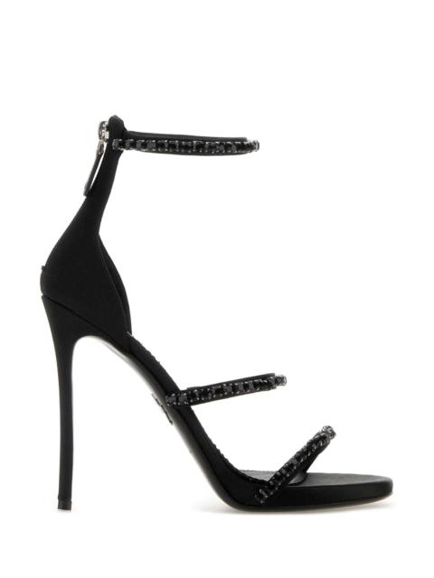 DSQUARED2 Dsquared Women Black Satin Sandals