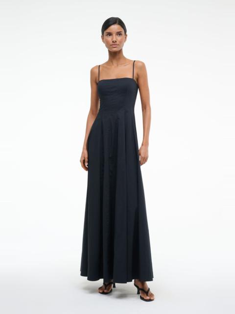 STAUD STAUD WYLIE MAXI DRESS BLACK