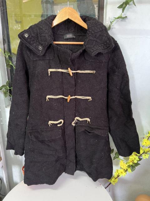 Diesel Diesil Black Jacket Wool