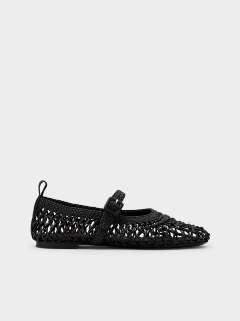 SIMONMILLER Knotted Riad Flat in Black