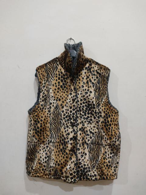 Other Designers Vintage - Vintage Leopard Puffer Vest