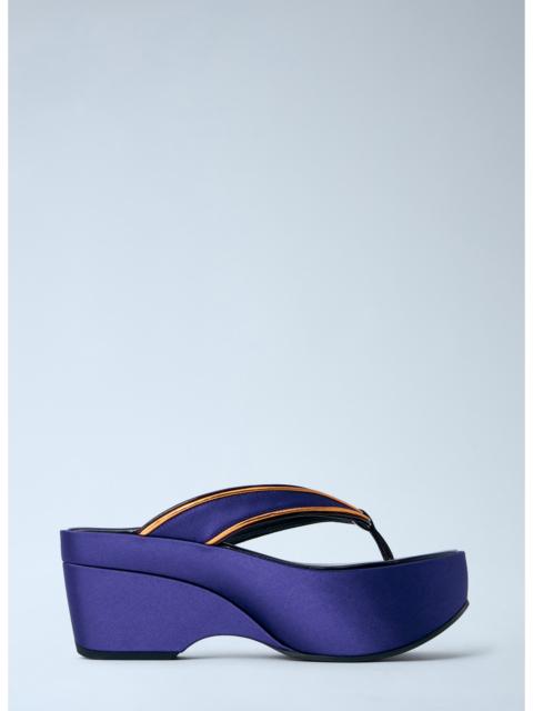 Dries Van Noten Dries Van Noten Women Satin Platform Thong Sandals