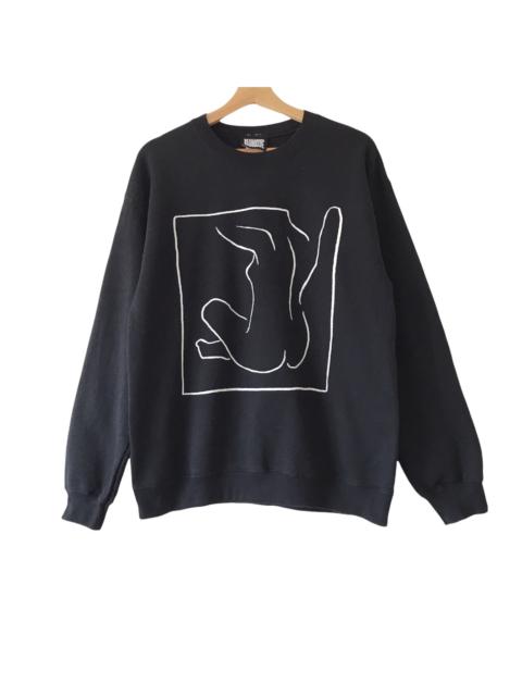 Other Designers Vintage - Authentic Reclaimed Vintage UK Nude Art Print Sweatshirt
