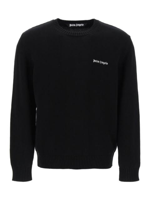 Palm Angels Embroidered Logo Pullover Men