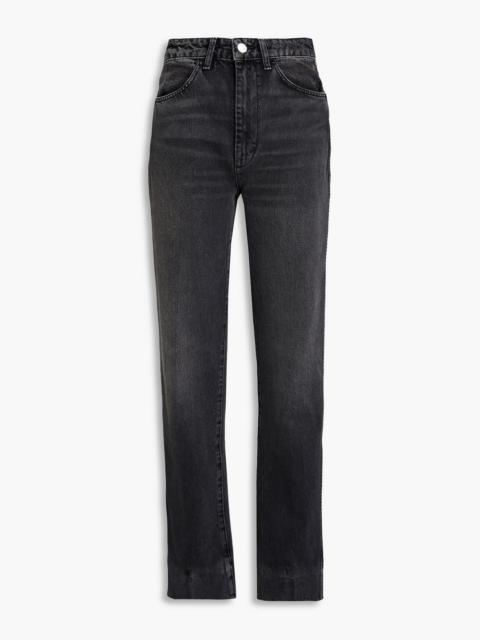 RE/DONE Faded high-rise straight-leg jeans
