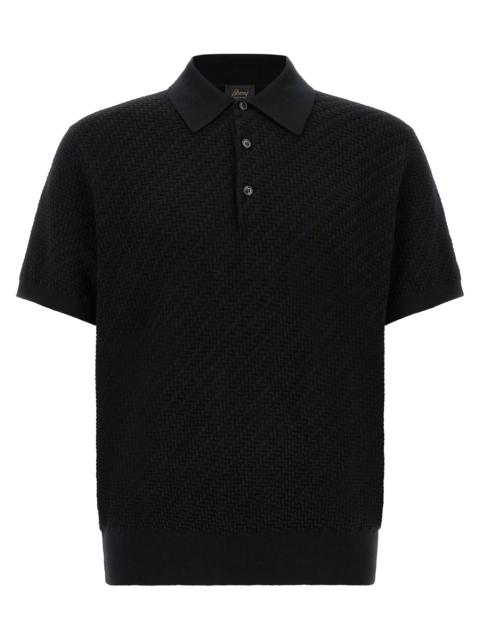 Brioni Brioni Men 'Trama' Weaving Polo