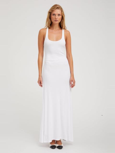 SPRWMN WHITE RIB TANK MAXI DRESS
