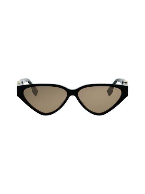 FENDI Fendi Fe40184i Ff Diamonds 01e Nero Sunglasses