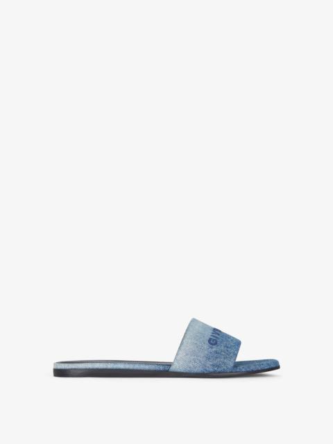 Givenchy 4G FLAT MULES IN GRADIENT DENIM