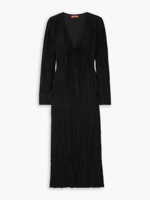 Altuzarra Carol pleated taffeta midi dress