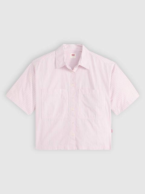 Levi's HARLIE SHORT-SLEEVE CROPPED SHIRT