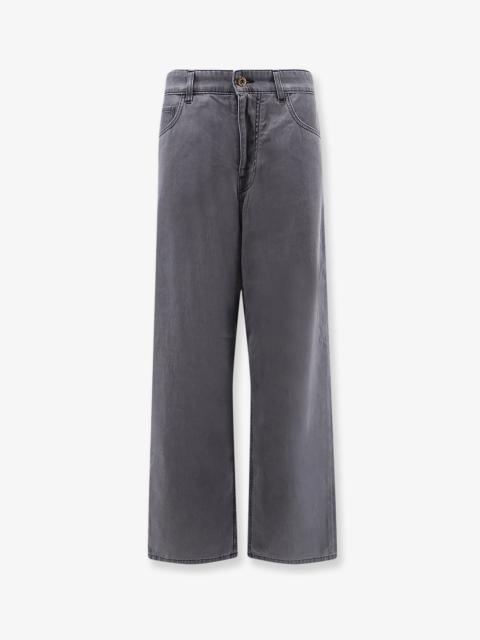 Miu Miu Miu Miu Women Grey Light Denim Trousers