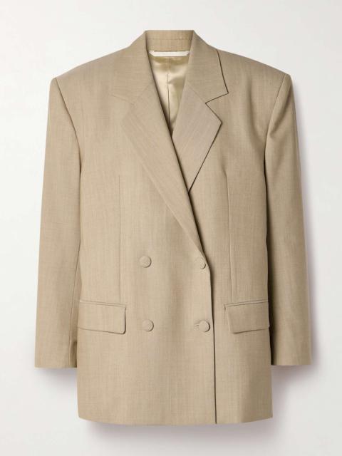 Double-breasted wool blazer