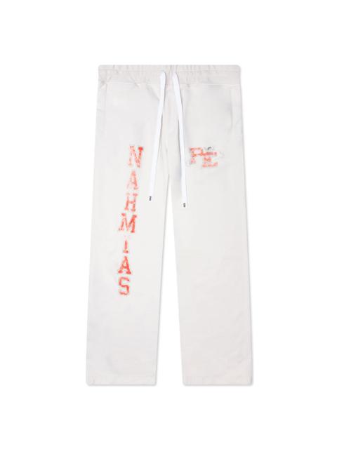 NAHMIAS P.E. CHERUB BAGGY SWEATPANTS - EGG WHITE