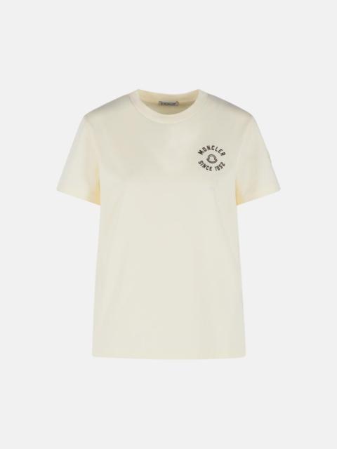 Moncler CREAM COTTON T-SHIRT