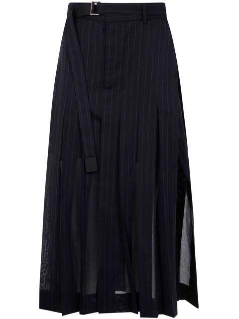sacai Sacai Women High Twist Voile Skirt