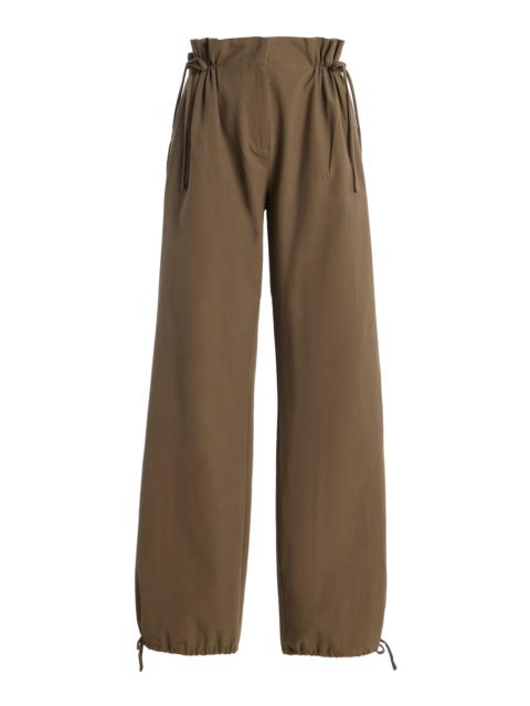 TOVE Claudette Drawstring Trousers khaki