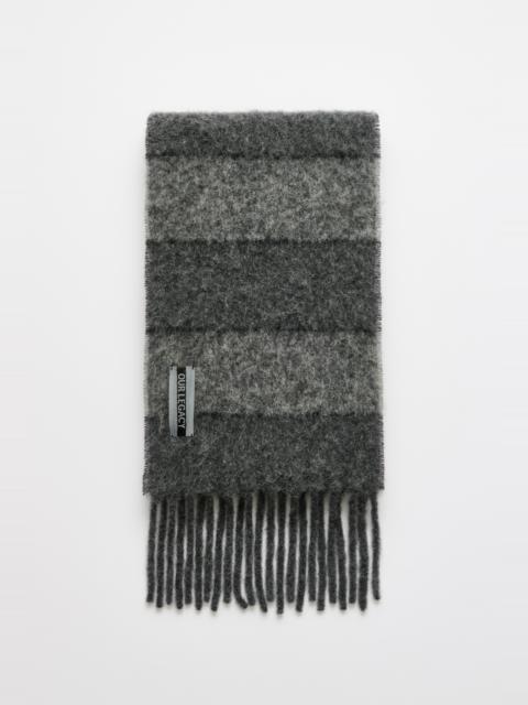 Our Legacy Estate Scarf Static Stripe Fuzzy Alpaca