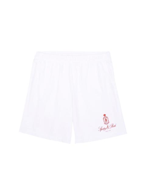 Sporty & Rich Vendome cotton track shorts