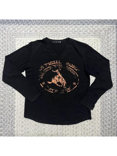 DSQUARED2 Rare Vintage Y2K Dsquared2 Cowboy Longsleeve Tees