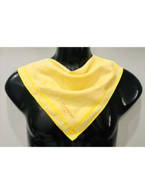 Other Designers Japanese Brand - DON ARIEV NEW YORK YELLOW CHEVRON HANDKERCHIEF POCKET SQUARE