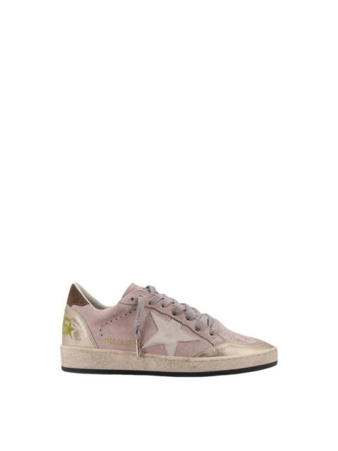 Golden Goose GOLDEN GOOSE Ball Star Women's Pink/Gold Suede Low Top Sneak