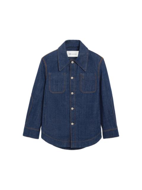 AMI Paris Ami Paris Blue Jackets - Denim Jackets Men