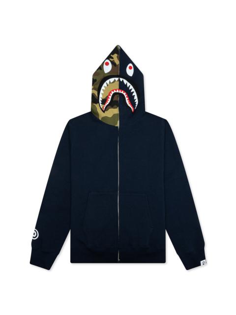A BATHING APE® 1ST SHARK FULL ZIP HOODIE - NAVY