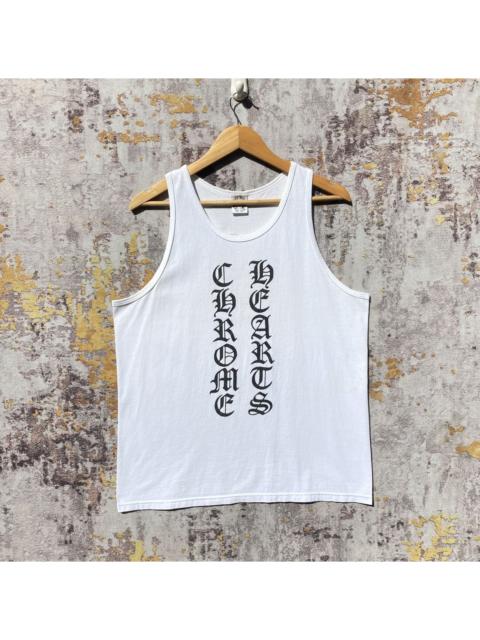 Chrome Hearts Vintage 90s Chrome Hearts Logo Spellout Tank Top White