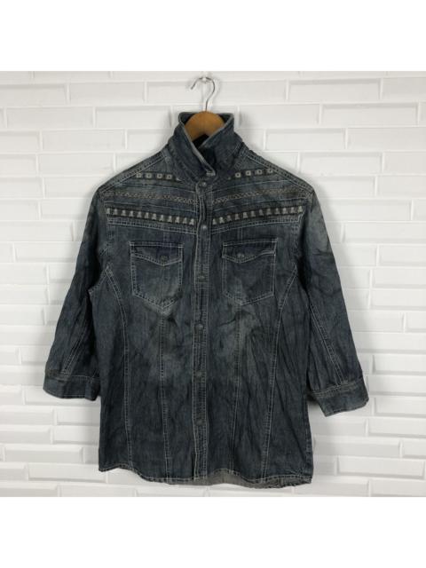 Other Designers Vintage - IN THE ATTIC LIGHT DENIM JACKET