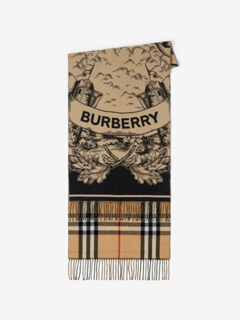 Burberry EKD Cashmere Reversible Scarf