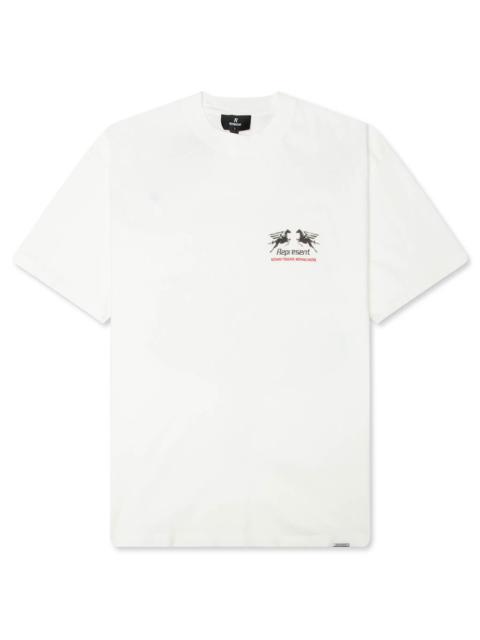 REPRESENT 24 HOUR SERVICE T-SHIRT - FLAT WHITE