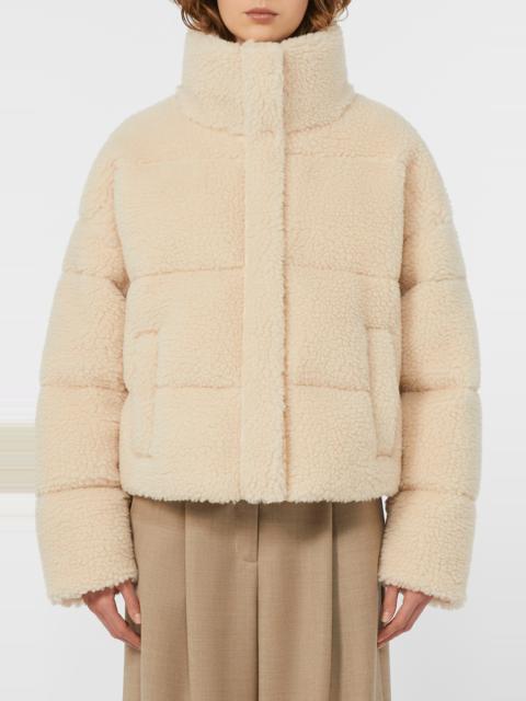 WEEKEND Max Mara Weekend Max Mara Alfredo Quilted High Pile Fleece Jacket in Camel at Nordstrom