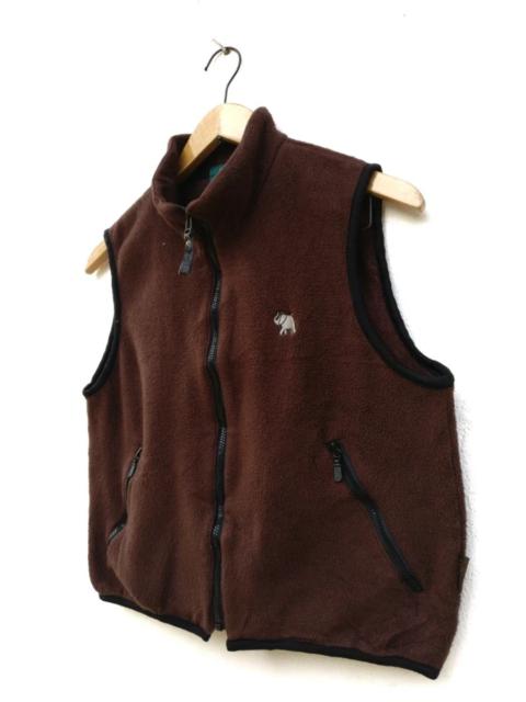 KENZO Vintage Japan Fleece Vest Zipper Jacket Outerwear