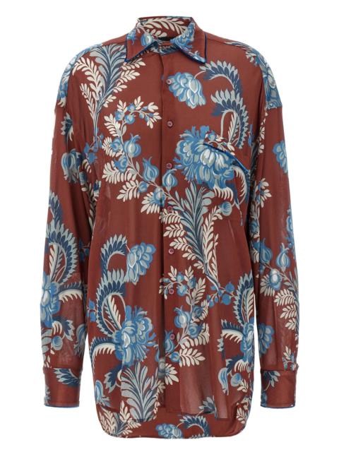 Etro Floral foliage shirt