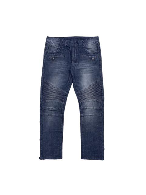 Balmain Vintage Balmain Bikers Denim Slim