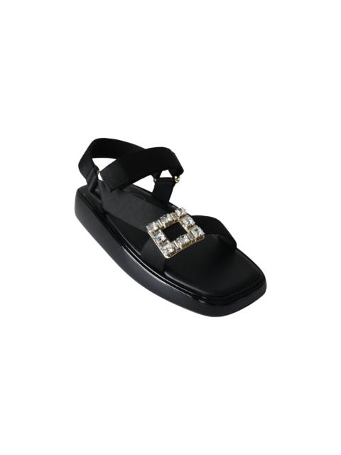 Roger Vivier Roger Vivier Vivier Slide Trekky Sandal Black
