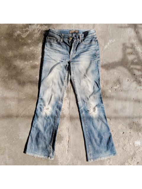 Other Designers W29💥Vintage Edwin Sicks Flare Distressed Denim Jean Pants