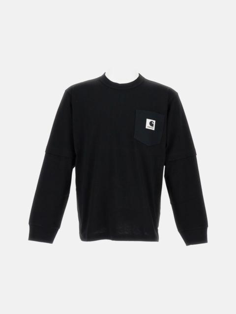 Carhartt WIP Sacai Men Long Sleeved T-Shirt Carhartt X Sacai Wip