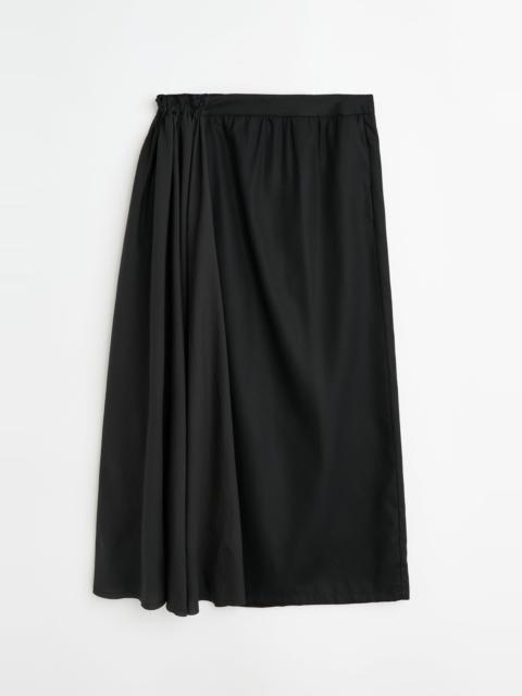 Our Legacy Beach Skirt Draping Black Lyocell