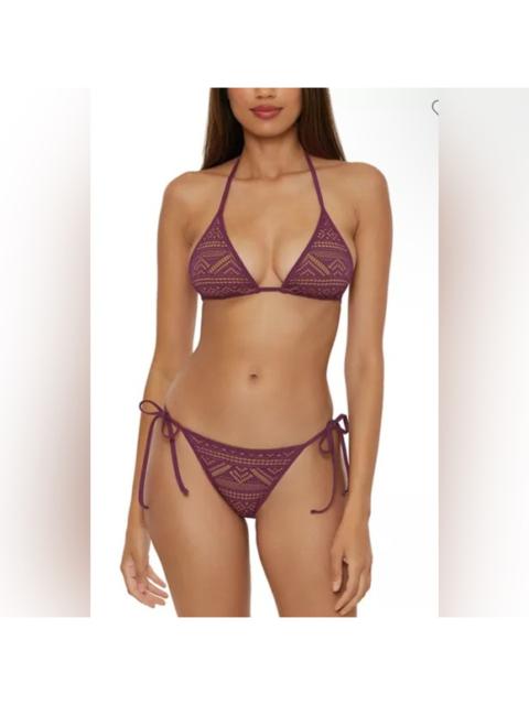 Other Designers New! Becca Color Play Crochet Triangle Bikini Set Sz Large D Cup‎