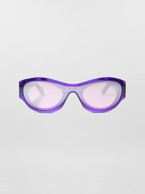 SUNNEI PROTOTIPO 5 SUNGLASSES / transparent dark purple
