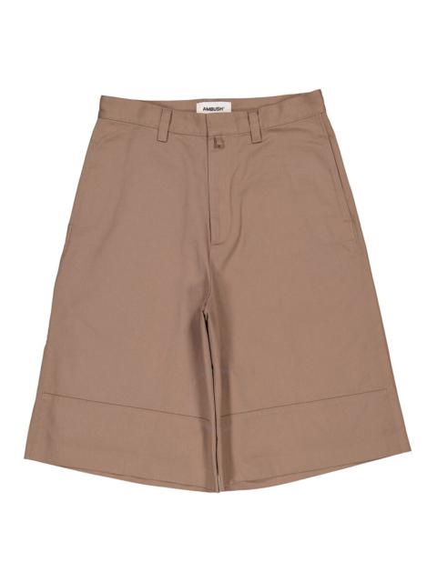 Ambush Ambush Men's Kaki Cotton Knee-Length Shorts