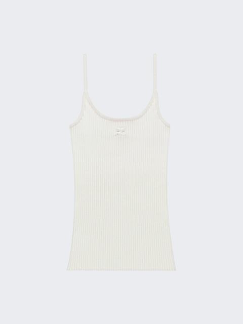 courrèges Reedition Knit Tank Top White