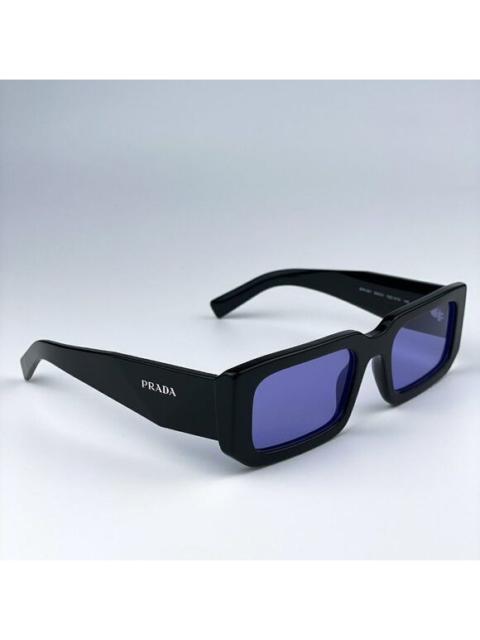 Prada NEW Prada PR06YS 02Z01O Black Blue Rectangle Unisex Sunglasses