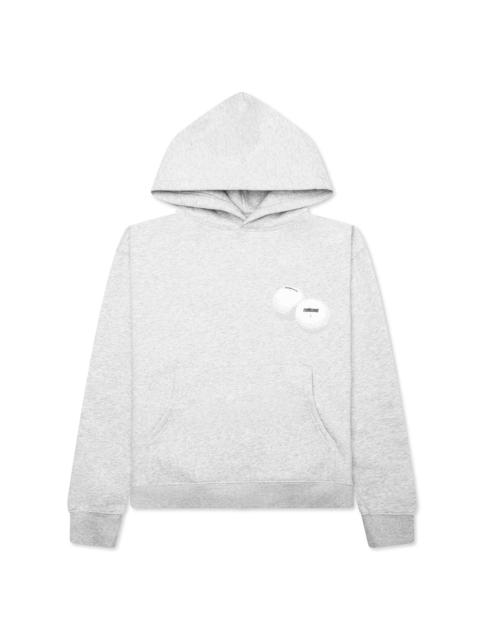 Metalwood Studio GRAB YOUR BALLS HOODED SWEATSHIRT - HEATHER GREY