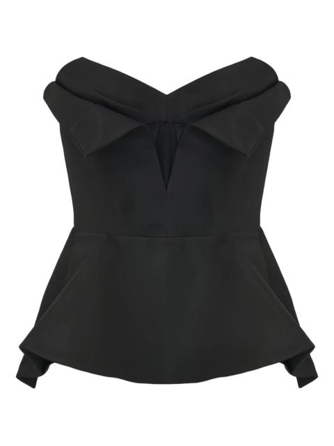 Alexander McQueen Alexander Mcqueen Bow-detailed Peplum Top