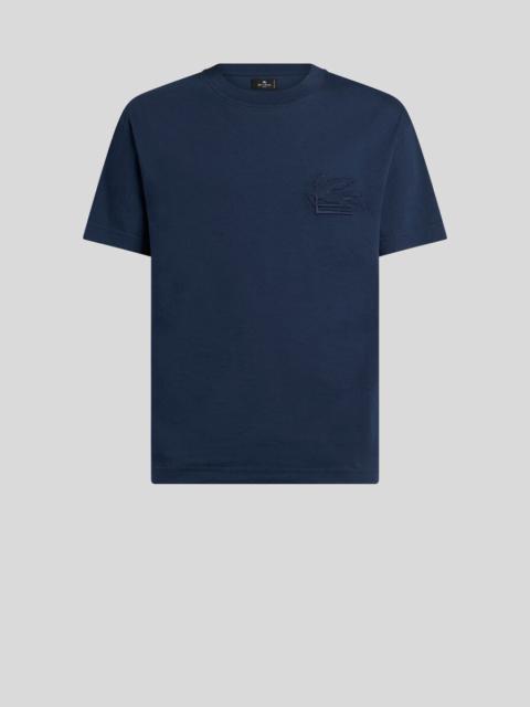 Etro T-SHIRT WITH PEGASO EMBROIDERY