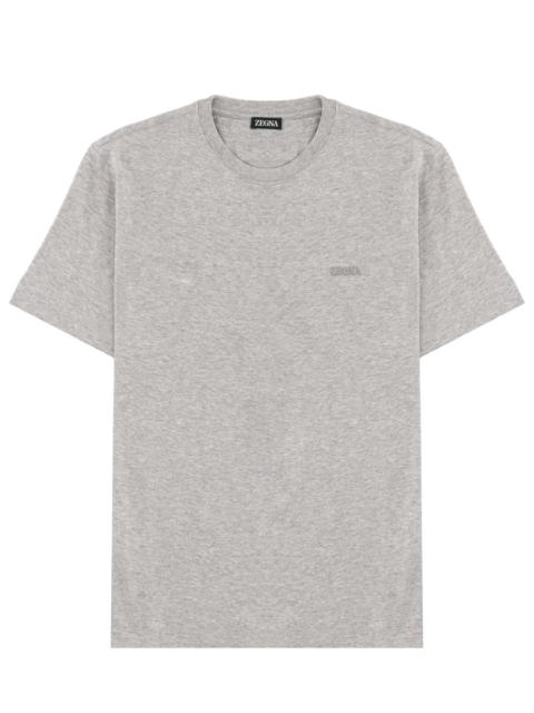 ZEGNA COTTON T-SHIRT WITH LOGO