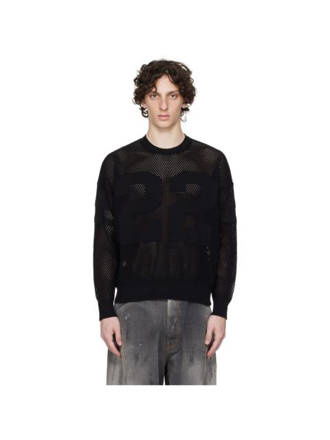 AMIRI Black '22' Crew Sweater